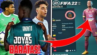 FICHAJES BARATOS para EQUIPOS SIN PRESUPUESTO en FIFA 22 MODO CARRERA [upl. by Ynnej]