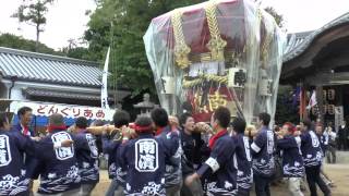 平成25年 淡路市志筑八幡神社春祭り 宮出 南 [upl. by Nollahp972]