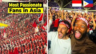 American Experiences Indonesia vs Philippines Football Match 🇮🇩  Insane Atmosphere [upl. by Rodl]