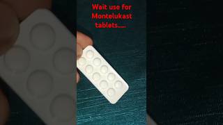 Montelukast sodium tabletsmontas L tablets useyoutubeshorts health mbbs aiims medicaldevice [upl. by Maximilian]