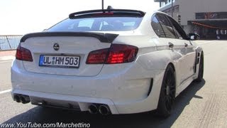 Hamann BMW M5 F10 Ride Fast Accelerations and Sound [upl. by Ylen]