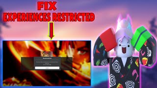 Hướng dẫn fix lỗi Experiences restricted Roblox Manager Account Trong Anime Defender [upl. by Eceirtal111]