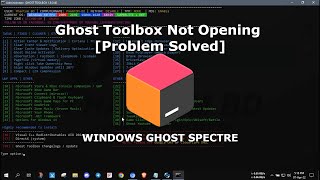 GHOST TOOLBOX NOT WORKING Problem Solved  GHOST SPECTRE [upl. by Ahsyt819]