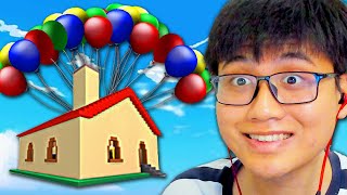 Aku terbangin RUMAH pake BALON di Roblox [upl. by Gipsy]