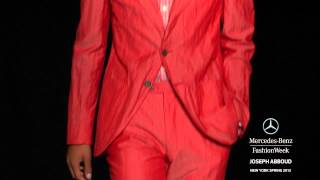 JOSEPH ABBOUD HIGHLIGHTS  MERCEDESBENZ FASHION WEEK SPRING 2013 COLLECTIONS [upl. by Yelsnya]