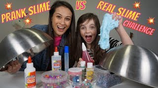 PRANK SLIME vs REAL SLIME CHALLENGE met MEISJEDJAMILA  Bibi [upl. by Oberstone]