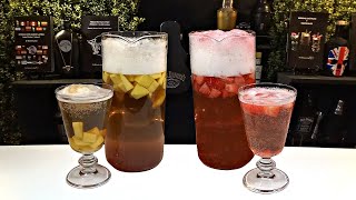 BEBIDAS PARA FIESTAS CON CERVEZA MANGO Y FRESA 🍓🥭 [upl. by Htirehc]