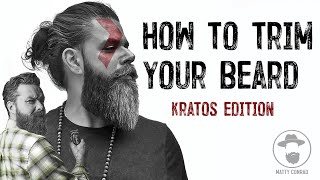 HOW TO TRIM YOUR BEARD  KRATOS EDITION  TRAILER [upl. by Stefano]