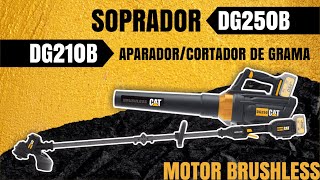 APARADOR  CORTADOR DE GRAMA 33CM E SOPRADOR DE FOLHAS  BRUSHLESS [upl. by Adelice105]