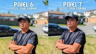 Pixel 6 vs Pixel 7 camera comparison Worth upgrading 🤔 [upl. by Ylremik708]