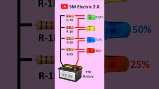 Battery Level Indicator Circuit Diy Project shorts short diyprojects [upl. by Ijok532]