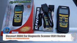 Blusmart OBDII Car Diagnostic Scanner U581 Review [upl. by Rainah198]