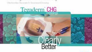 Tegaderm™ CHG 1658  Application for PICC Video [upl. by Gabbert270]