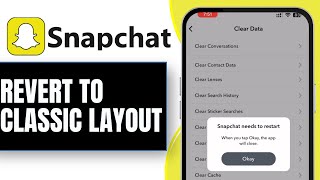 How To Revert Snapchat To Classic Layout 2024  Snapchat Tutorial [upl. by Elleinahc640]