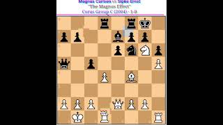 The Magnus Effect famous game🎯🎯 chess magnuscarlsen magicchess chessgrandmaster [upl. by Antonio]