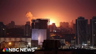 Kyiv comes under Russian bombardment from ballistic and cruise missiles [upl. by Nottnerb]