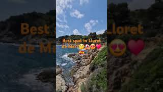 Best side Lloret de Mar Costa Brava 🌞 Spain 🇪🇸 ⛱️😍 shorts travel [upl. by Llehcram]