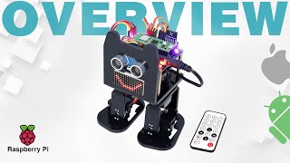 Freenove Bipedal Robot Kit for Raspberry Pi Pico W Compatible with Arduino IDE Overview [upl. by Garibold]