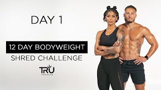 12 Day Bodyweight Shred Workout Challenge  Day 1 Lower Body Resistance Training  Massy Arias [upl. by Ardnasela]