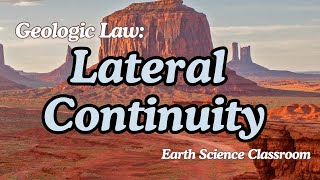 Geologic Principles Law of Lateral Continuity [upl. by Itra]