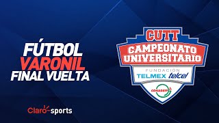 CUTT Tec de Monterrey vs UP Aguascalientes en vivo  Fútbol varonil  Final vuelta [upl. by Anaynek]