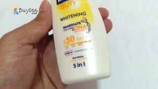 Nivea Sun Whitening Immediate Collagen amp DNA Protect SPF50 PA 125ml [upl. by Aiym678]