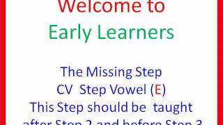 The Missing Step CV With Short Vowel E [upl. by Etnovahs]