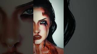 Jennifers body 🩸 makeuptutorial meganfox halloween [upl. by Enicnarf]