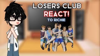 Losers club react to Richie as Finn Wolfhard  WIP  IT  ☆ f u n ☆ [upl. by Eelnodnarb360]