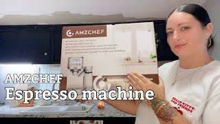 Amzchef espresso coffee machine ☕️ Review [upl. by Arianne]