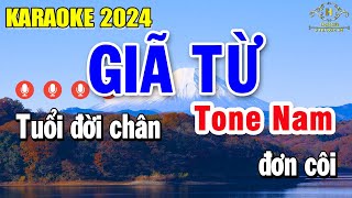 Giã Từ Karaoke Tone Nam  Am  Nhạc Sống Chất Lượng Cao  Trọng Hiếu [upl. by Ettolrahc]