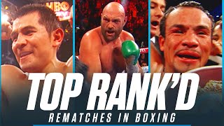 Counting Down The Best Rematches In Boxing  TOP RANKD [upl. by Adnamar]