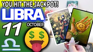 Libra ♎ 🤑 YOU HIT THE JACKPOT💲💲 Horoscope for Today OCTOBER 11 2022♎Libra tarot october 11 2022 [upl. by Assilac]