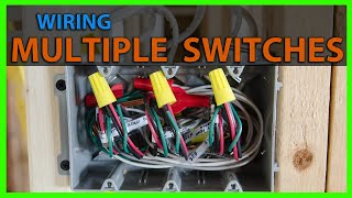 How To Wire a Multiple Gang Switch Box Rough In [upl. by Forland]