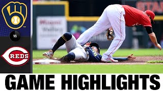 Brewers vs Reds Game Highlights 51122  MLB Highlights [upl. by Resee]