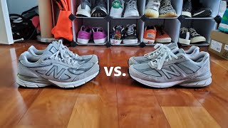 New Balance Made in USA 990v4 vs 990v5 Comparison Sizing Design and Comfort [upl. by Vine587]