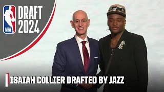 The Utah Jazz select Isaiah Collier with the 29th pick in the 2024 NBA Draft  2024 NBA Draft [upl. by Trub]