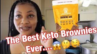 Honest Review on Lakanto Keto Brownie Mix😘😊💕 [upl. by Fleda]