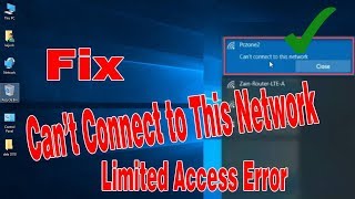 Cant Connect To This Network 11 Tips to Fix On Windows 1087 [upl. by Joan]