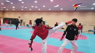 Haroon KhanPAK training in Korea with Lee Dae Hoon for the Tokyo 2021 Olympics [upl. by Soulier]