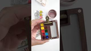 Filling my travel palette with Winsor and Newton Professional watercolors watercolor travelpalette [upl. by Anoiuq]