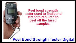 Working Video of Peel Bond Strength Tester Digitalamithgarmentservices [upl. by Lib]