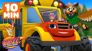 Blaze Transforms into a SCHOOL BUS Special Mission Blaze amp MORE 🚌  Blaze and the Monster Machines [upl. by Jodee]