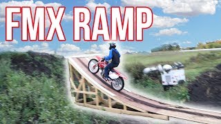 WE BUILT OUR OWN FMX RAMP [upl. by Ardnnek]