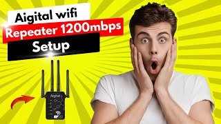 Aigital Wifi Repeater 1200mbps Setup Guide [upl. by Sadiras]