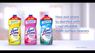 How to Use Lysol MultiPurpose Cleaner [upl. by Mahseh]