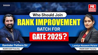 Guide to GATE 2025 Success  Rank Improvement Batch  By MADE EASY Experts [upl. by Ahsinod]