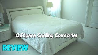 ChiXpace Cooling Comforter Review  Light summer blanket [upl. by Nylaret898]