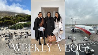 WEEKLY VLOG Last Cape Town Vlog Celebrating my moms 50th birthday Travelling to Angola [upl. by Yardna]