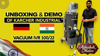 Unboxing amp Review Karcher IVR 10022 Industrial Vacuum Cleaner – Power amp Precision I Abhishek Maloo [upl. by Kehsihba]